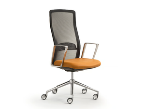 THAT'S IT - Mesh office chair with armrests with 5-Spoke base _ Quinti Sedute